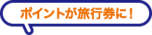 ポイントが旅行券に！