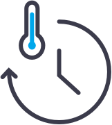 2-8℃、15-25℃等の指定の温度で長時間輸送